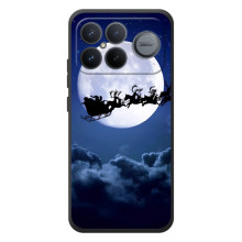 Чохол Санта Клаус для Xiaomi Poco F8 Ultra (Санта - місяць)