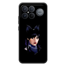 Чехлы Венсдей на Xiaomi Poco F8 Ultra Уэнсдей (AlphaPrint) – серьезная Уэнздей