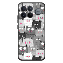 Чехол с милыми котиками на xaomi poco f8 ultra – Коллаж с котами