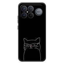 Чехол с рисунком кот на Xiaomi Poco F8 Ultra – Равнодушный кот