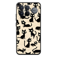 Чехол с рисунком кот на Xiaomi Poco F8 Ultra – Черные коты