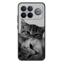 Чехол с рисунком кот на Xiaomi Poco F8 Ultra – Пара котов