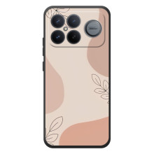 Чохол квітковий дизайн для Xiaomi Poco F8 Ultra (Кориневий фон)