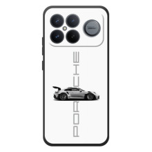 Чехол с авто Порше для Xiaomi Poco F8 Ultra – белый Порше