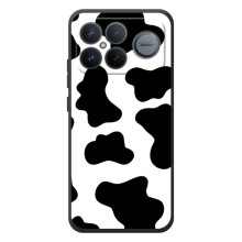 Чехол с принтом коровы на :Xiaomi Поко F8 Ультра (Черный принт)