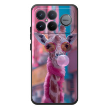 Чехол с принтом стильные животные для :Xiaomi Поко F8 Ультра (Стильный жирав)