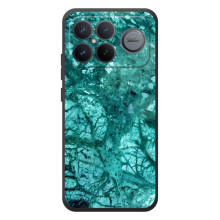 Мраморный чехол на Xiaomi Poco F8 Ultra (VPrint) (Зеленый мрамор)