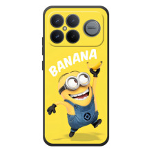 Мультяшний принт на Чохол для ШІаомі Поко F8 Ьlтра (Banana)