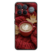 Чехол с уникальным дизайном «Осень с кофе» для Xiaomi Poco F8 Ultra – Кофе на пледе