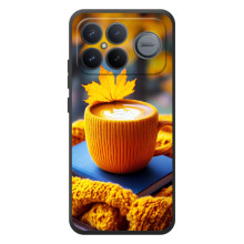 Чехол с уникальным дизайном «Осень с кофе» для Xiaomi Poco F8 Ultra – Кофе с жёлтым