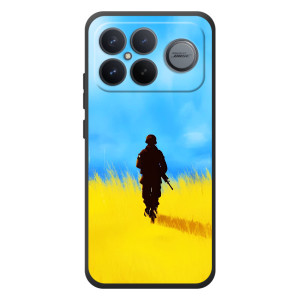 Патриотические Чехлы для Xiaomi Poco F8 Альфа (Солдат в поле)