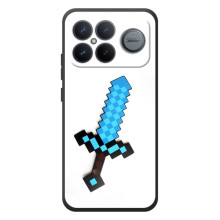 Чохли для Xiaomi Poco F8 Ultra (Персонажі МайнКрафт) (Меч)