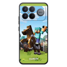 Чохли для Xiaomi Poco F8 Ultra (Персонажі МайнКрафт) (На коні)