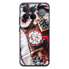 Рождественские, Праздничные Чехлы для :Xiaomi Поко F8 Ультра – Рождественская атмосфера