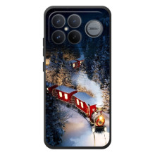 Силіконовий бампер на різдво для Xiaomi Poco F8 Ultra – Потяг