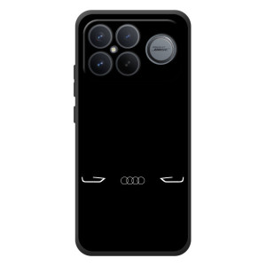 Силиконовый бампер с картинкой машины на Xiaomi Poco F8 Ultra – Силует Audi