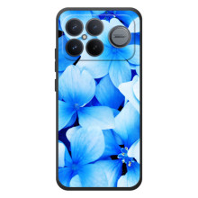 Силіконовий бампер з принтом (квіточки) на ШІаомі Поко F8 Ьlтра