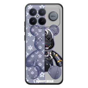 Силиконовый чехол для Xiaomi Poco F8 Ultra (Медведь Louis Vuitton)