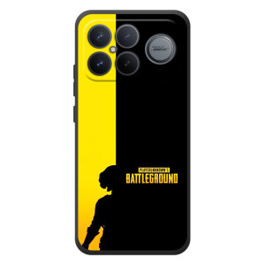 Чехол (TPU) с картинкой "Лого Пабг" на Xiaomi Poco F8 Альфа – Battlegrounds