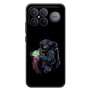 Силиконовый Чехол с принтом "Космонавты" на Xiaomi Poco F8 Ultra – В руках земля