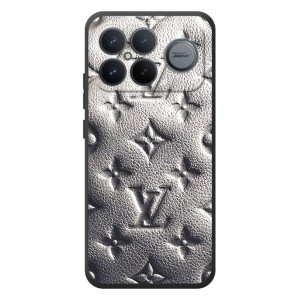 Текстурный Чехол Louis Vuitton для Xiaomi Poco F8 Альфа (Бежевый ЛВ)