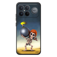 Чохол з героями Клеш Рояль для Xiaomi Poco F8 Ultra – Скелет із бомбою