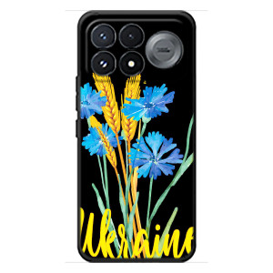 Чехол на Xiaomi Poco F9 Pro Украинский дизайн (Ukraine в цветочках)