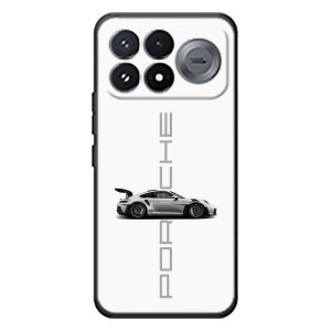 Чохол з авто Порше для Xiaomi Poco F9 Pro – білий порше