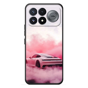Чохол з авто Порше для Xiaomi Poco F9 Pro – Рожевий Порше