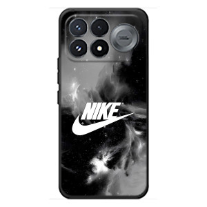 Чохол з логтипом Найк на Xiaomi Poco F9 Pro – Найк димчастий