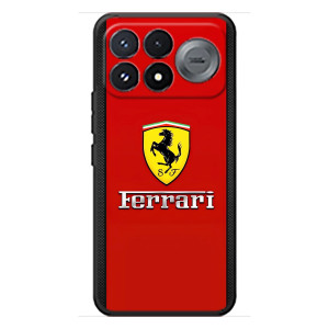 Силиконовый бампер с картинкой машины на Xiaomi Poco F9 Pro – Ferrari Logo