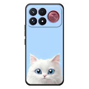Чехол на тематику: Коты для Xiaomi Poco F9 Ultra (Белый кот)