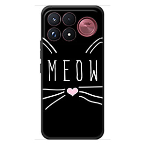 Бампер з зображенням Котиків для Сяомі Поко Ф9 Ультра – КОТИК MEOW