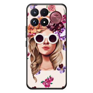 Чехол с картинкой Модные Девчонки Xiaomi Poco F9 Ultra (Девушка в очках)