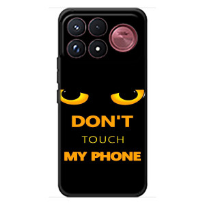 Чехол с Прикольным принтом на Xiaomi Poco F9 Ultra (Не трогай мой телефон)