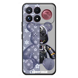 Силиконовый чехол для Xiaomi Poco F9 Ultra (Медведь Louis Vuitton)
