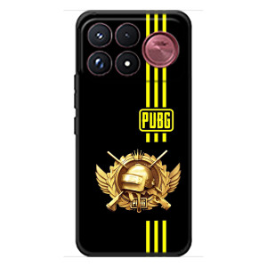 Чохол (TPU) з картинкою "Лого Пабг" на Сяомі Поко Ф9 Ультра (Логотип PUPG)