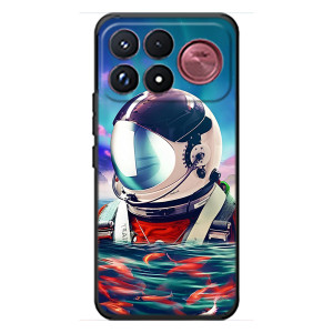 Силіконовый Чохол з принтом "Космонавти" на Xiaomi Poco F9 Ultra