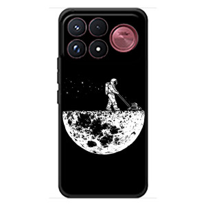 Силіконовый Чохол з принтом "Космонавти" на Xiaomi Poco F9 Ultra – Космонавт