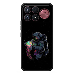 Силіконовый Чохол з принтом "Космонавти" на Xiaomi Poco F9 Ultra – В руках земля