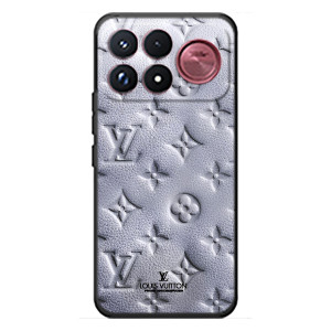 Текстурный Чехол Louis Vuitton для Сяоми Поко Ф9 Ультра (Белый ЛВ)