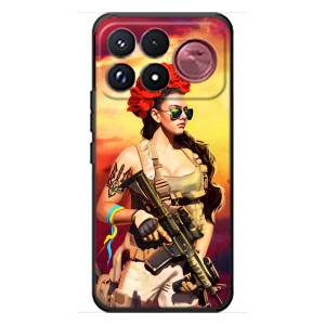 ЗСУ Чехлы (TPU) для Xiaomi Poco F9 Ultra (Женщина солдат)
