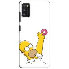 Чехол с Симпсонами для Xiaomi POCO M3 Pro (4G/5G) (VPrint) (Гомер с пончиком)