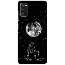 Чехол с рисунком кот на Xiaomi POCO M3 Pro (4G/5G) (Девушка с котом)