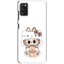 Чехол с принтом Лабубу для Xiaomi POCO M3 Pro (4G/5G) – Белый Лабубу