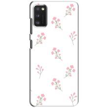 Чехол с розовым рисунком для Xiaomi POCO M3 Pro (4G/5G) (Розовые цветы)