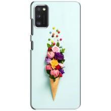 Чохли з тематикою "КВІТИ" на Xiaomi POCO M3 Pro (4G/5G) (Квітка-морозиво)
