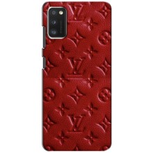 Текстурный Чехол Louis Vuitton для Поко М3 про (Красный ЛВ)