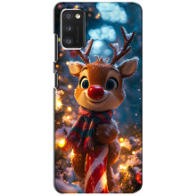 Яркий чехол для Xiaomi POCO M3 Pro (4G/5G) с Зимними Оленятами – Олень в шарфе