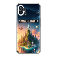 Чехол с картинками Майнкрафт для 

Xiaomi Поко М4 5G – Лого Майнкрафт